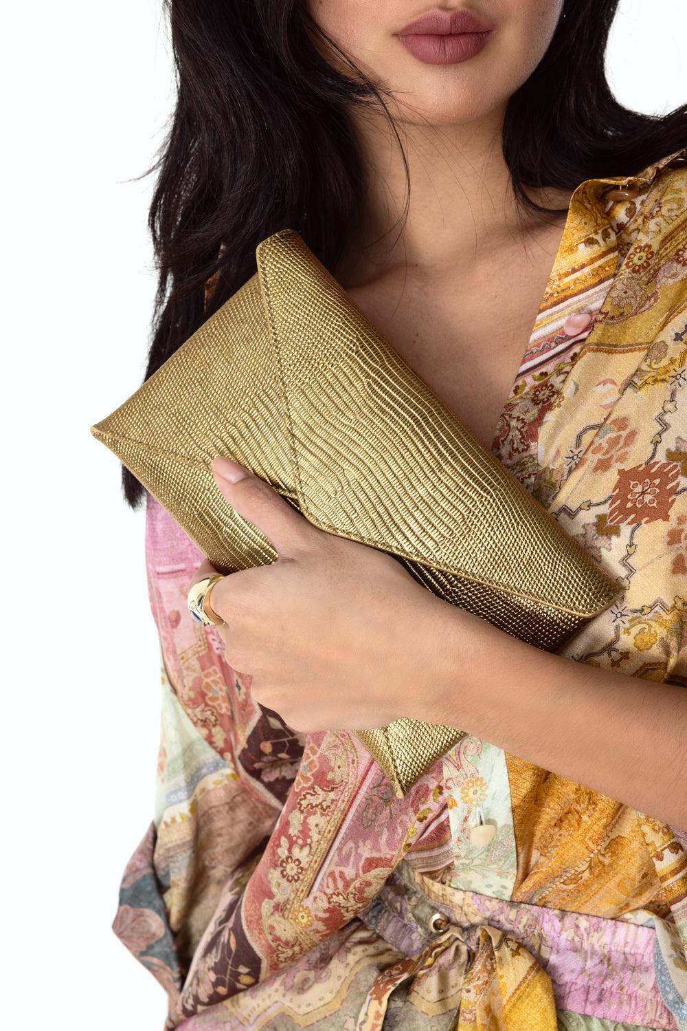 Mia Clutch-GOLD-O/S-HANDBAGCLUTCHES-MICHAEL KORS COLLECTION