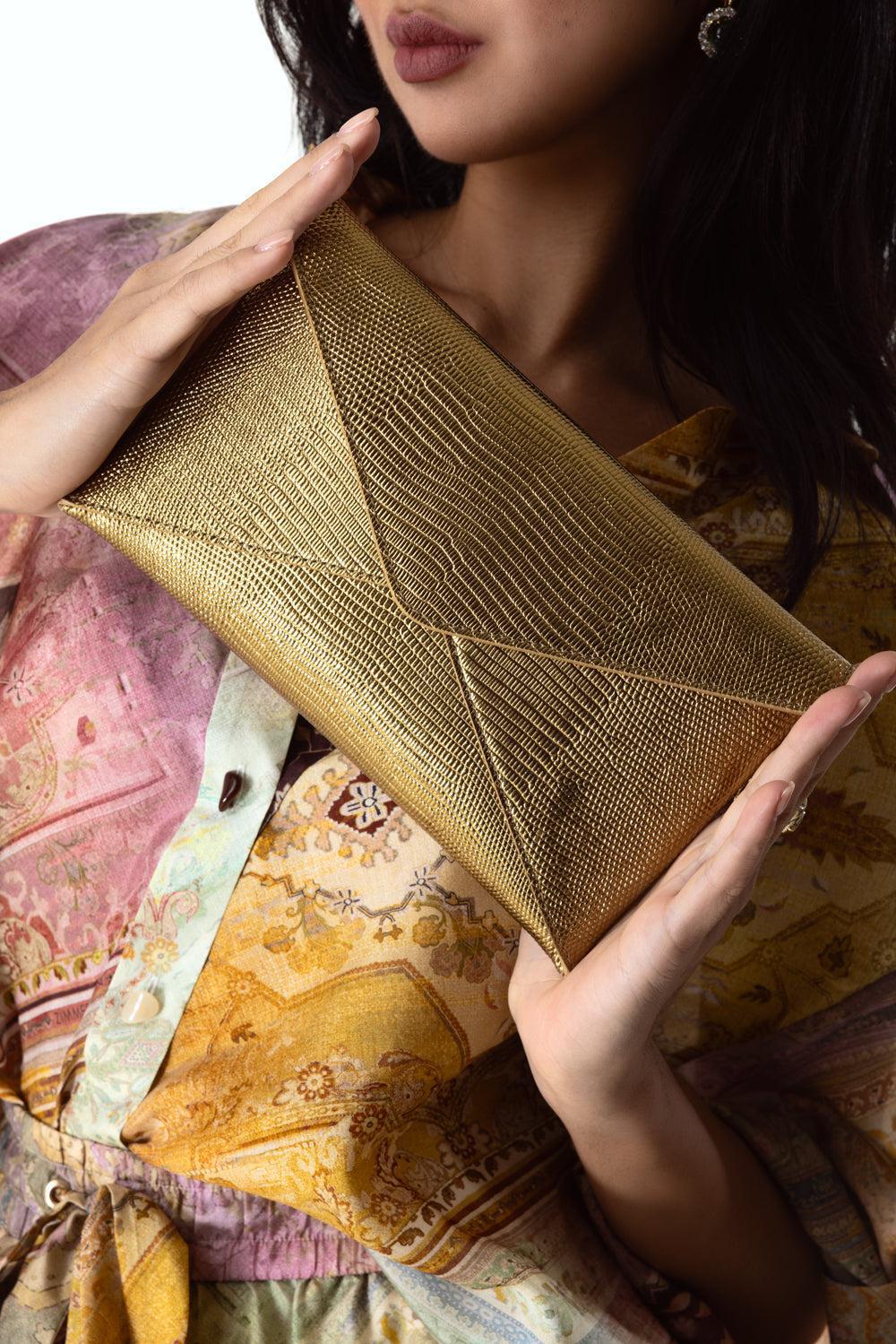 Mia Clutch-GOLD-O/S-HANDBAGCLUTCHES-MICHAEL KORS COLLECTION