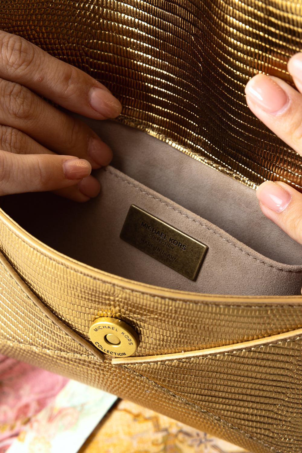Mia Clutch-GOLD-O/S-HANDBAGCLUTCHES-MICHAEL KORS COLLECTION