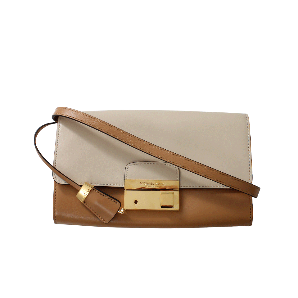 MICHAEL KORS-Gia Clutch-VANILLA