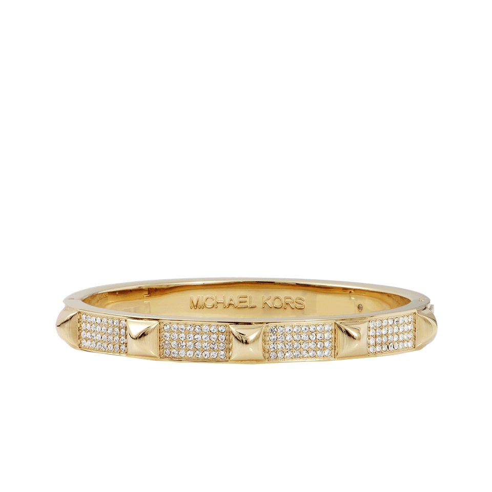 MICHAEL KORS JEWELRY-Pave And Pyramid Bangle-GOLD