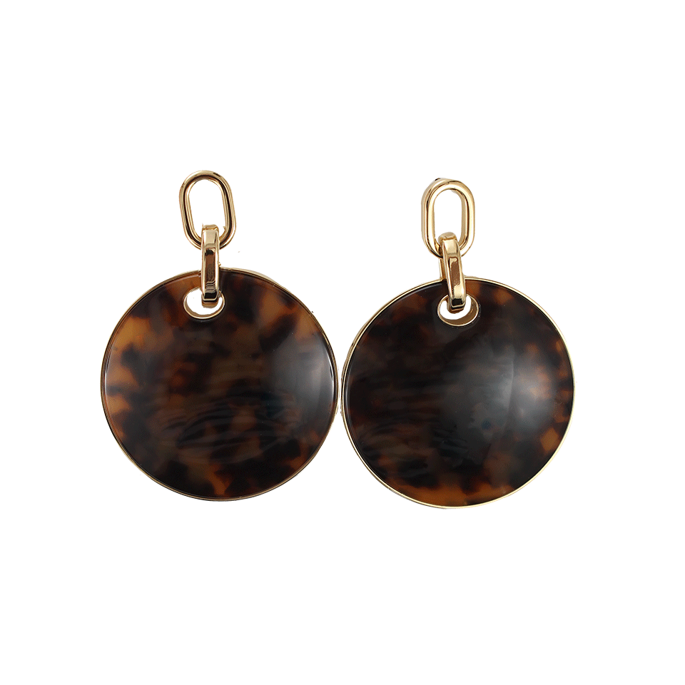 MICHAEL KORS JEWELRY-Tortoise Disc Earrings-GOLD