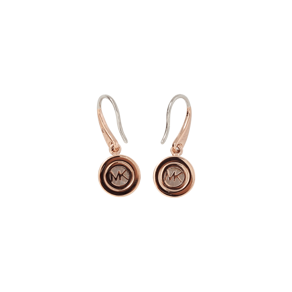 MICHAEL KORS JEWELRY-Drop Crystal Earrings-ROSE GOLD