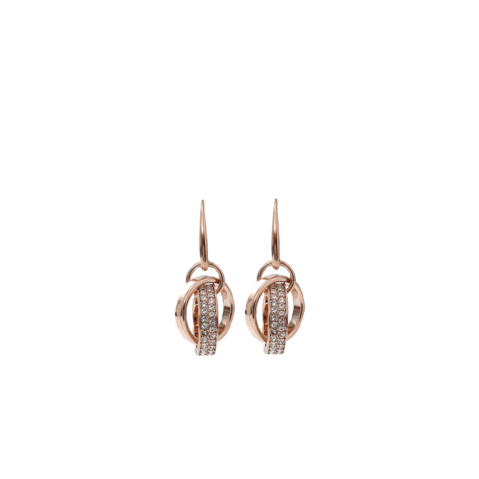 MICHAEL KORS JEWELRY-Pave Link Earrings-ROSE GOLD