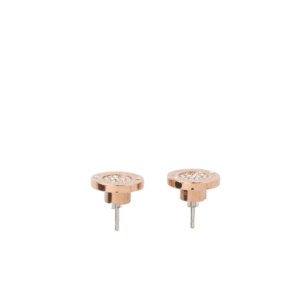 MICHAEL KORS JEWELRY-Pave Rose-Gold Stud Earrings-ROSE GOLD