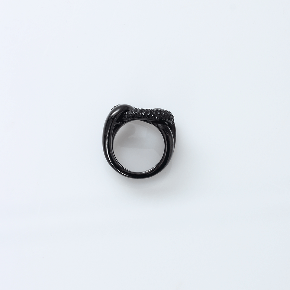 MICHAEL KORS JEWELRY-Curb Link Ring-BLACK