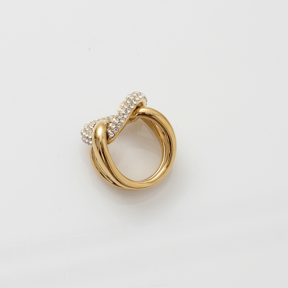 MICHAEL KORS JEWELRY-Curb Pave Link Ring-GOLD