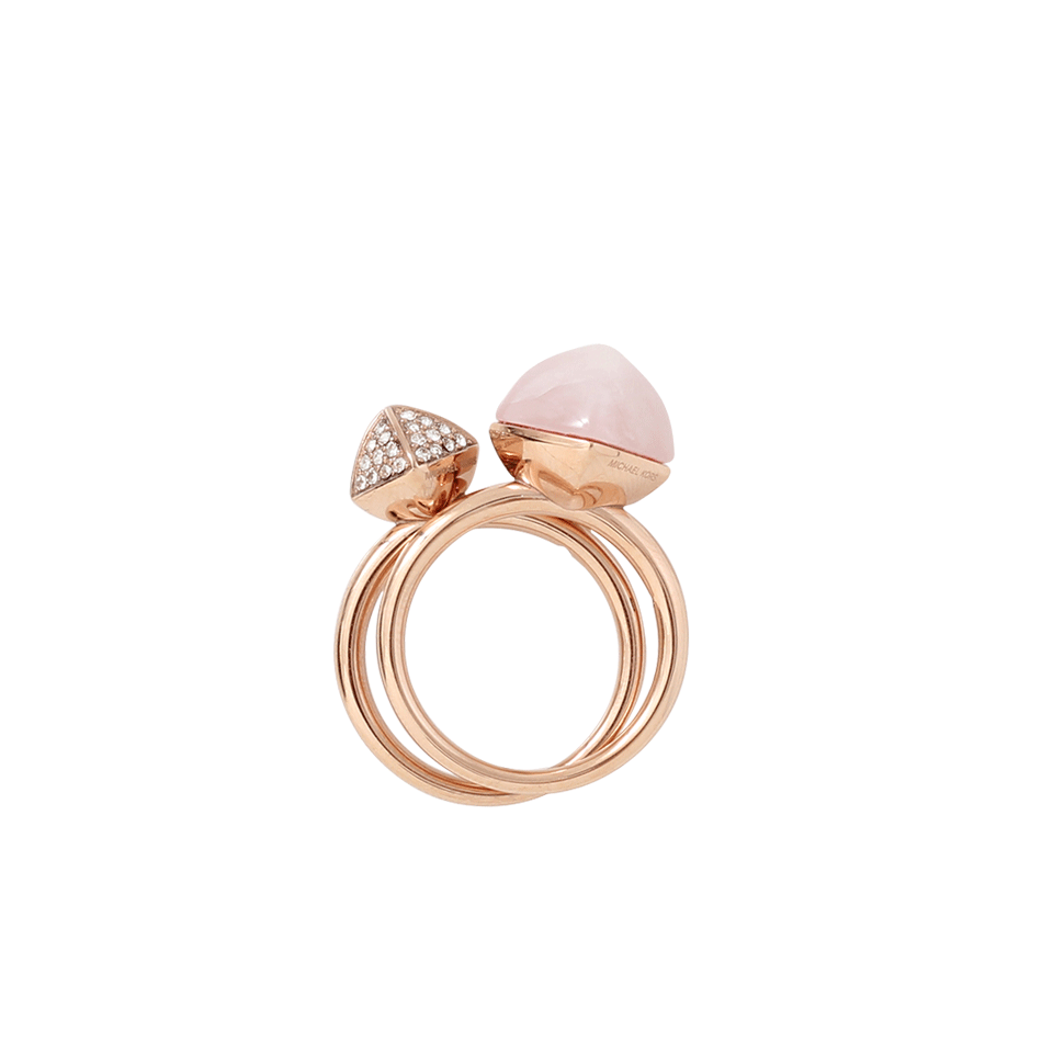 MICHAEL KORS JEWELRY-Pyramid Duo Ring Set-ROSE GOLD