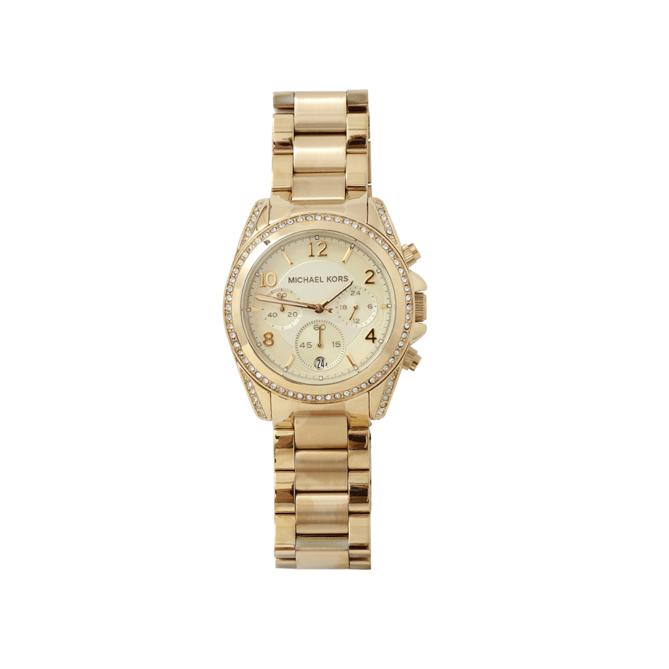 MICHAEL KORS WATCH-Golden Blair Glitz Watch-GOLD
