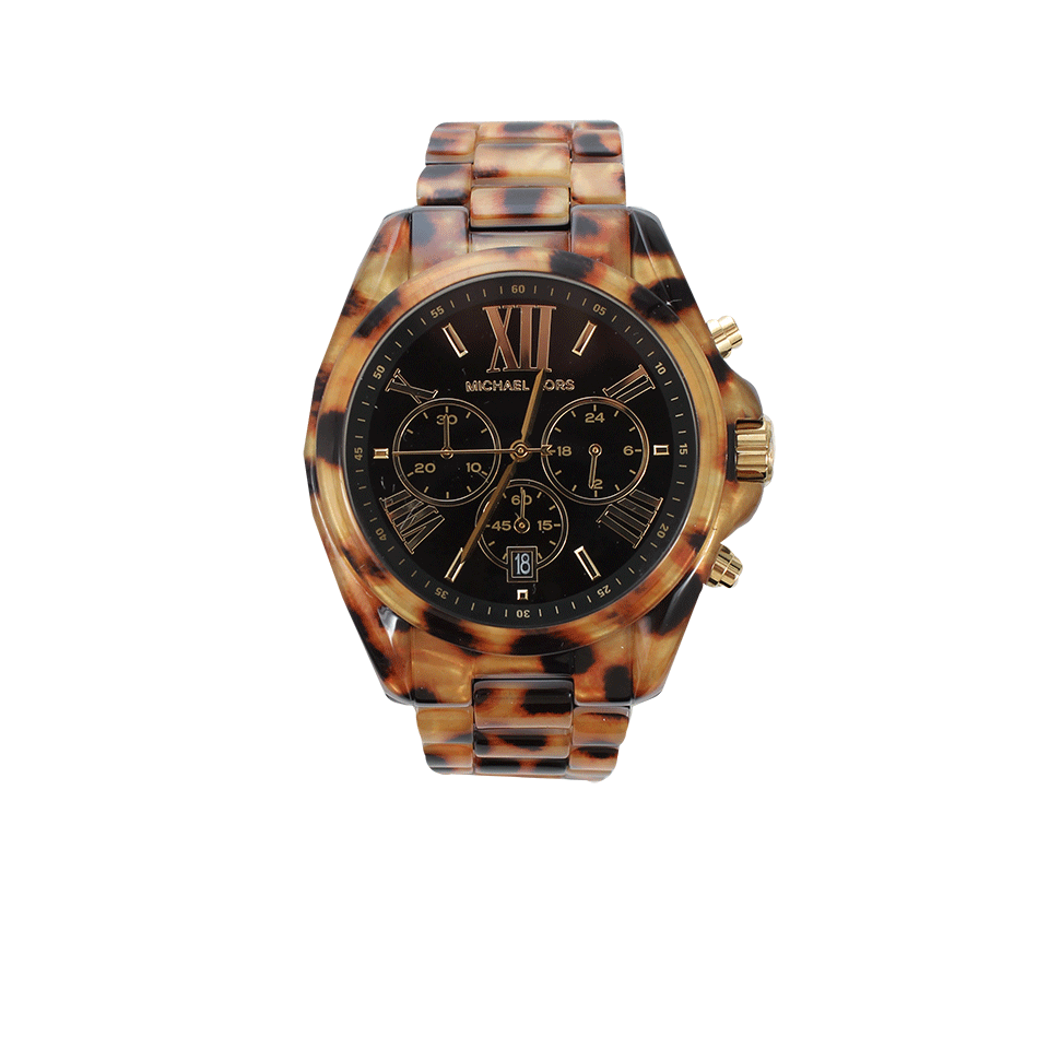 MICHAEL KORS WATCH-Safari Chic Bradshaw Watch-TORTOISE