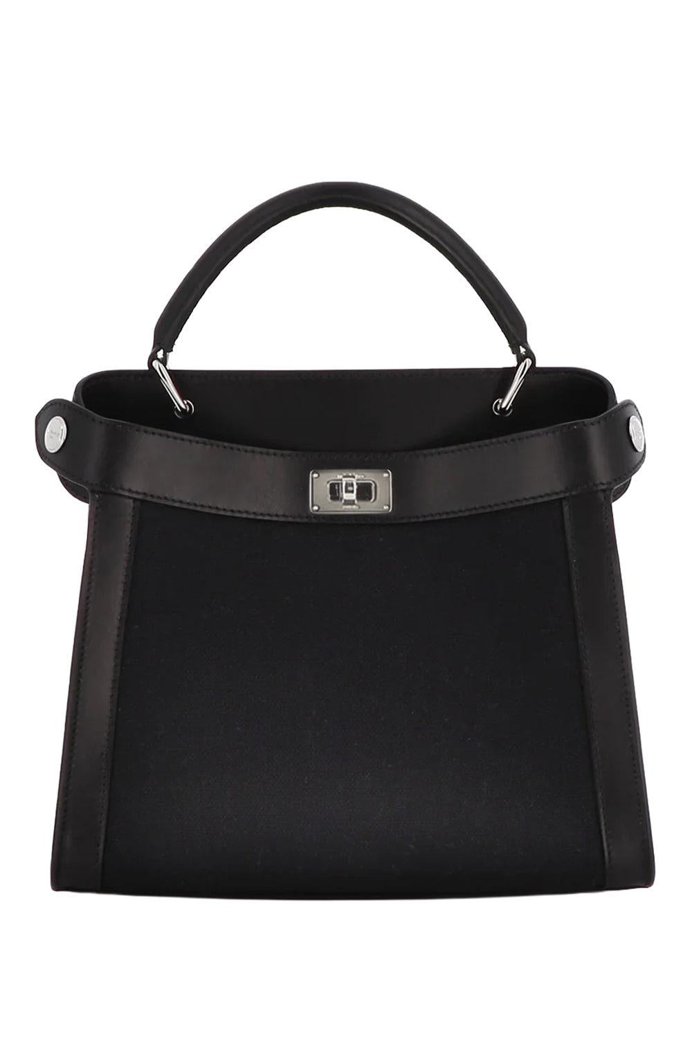 Lutece Canvas Mini Bag - Black-BLACK-HANDBAGTOP HANDLE-MICHINO