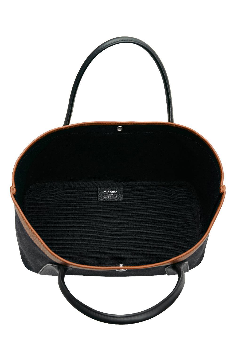 Seine 30 Medium Bag - Black Gold-BLACK-HANDBAGTOP HANDLE-MICHINO