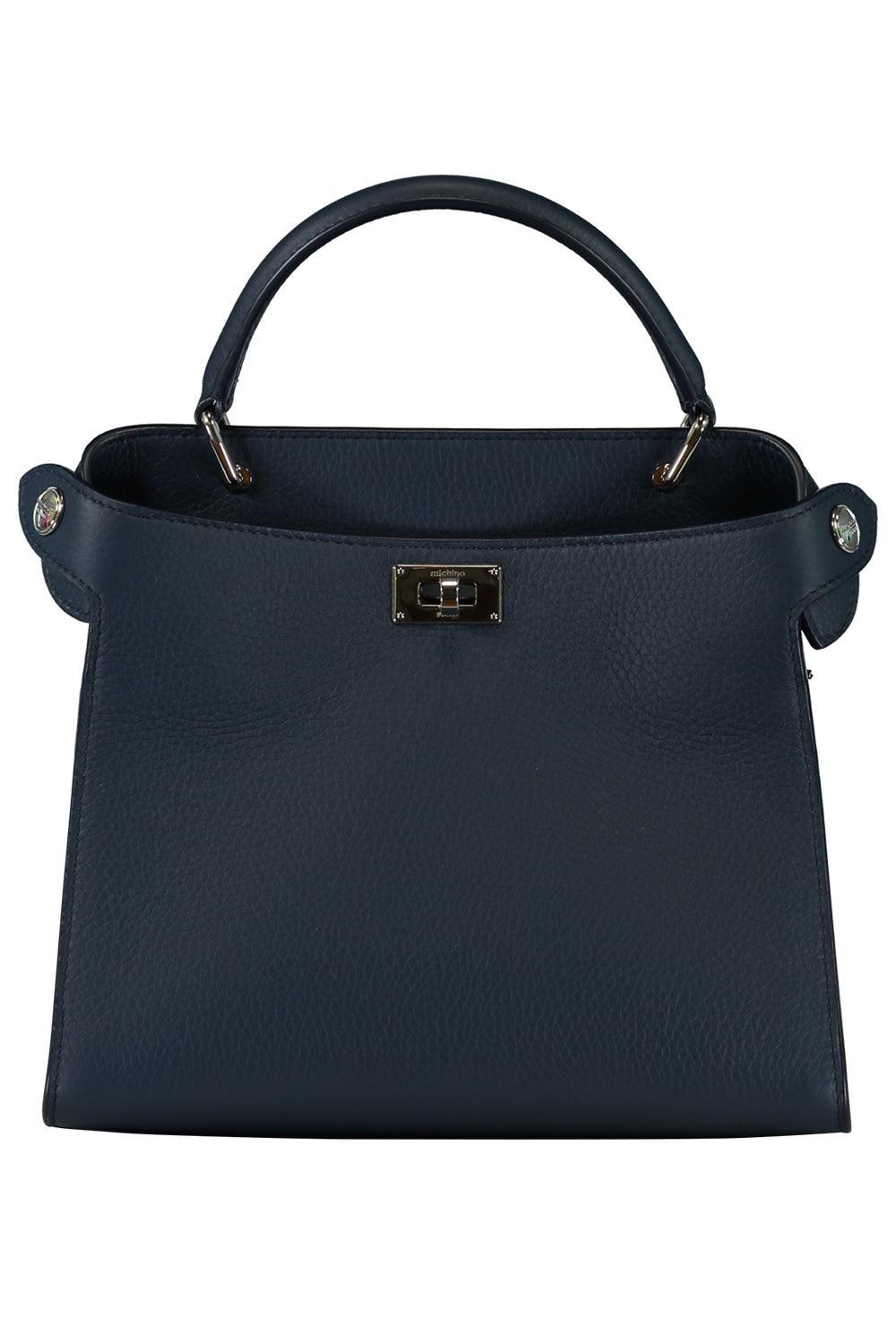 Lutece Mini Bag - Navy-BLUE-HANDBAGTOP HANDLE-MICHINO