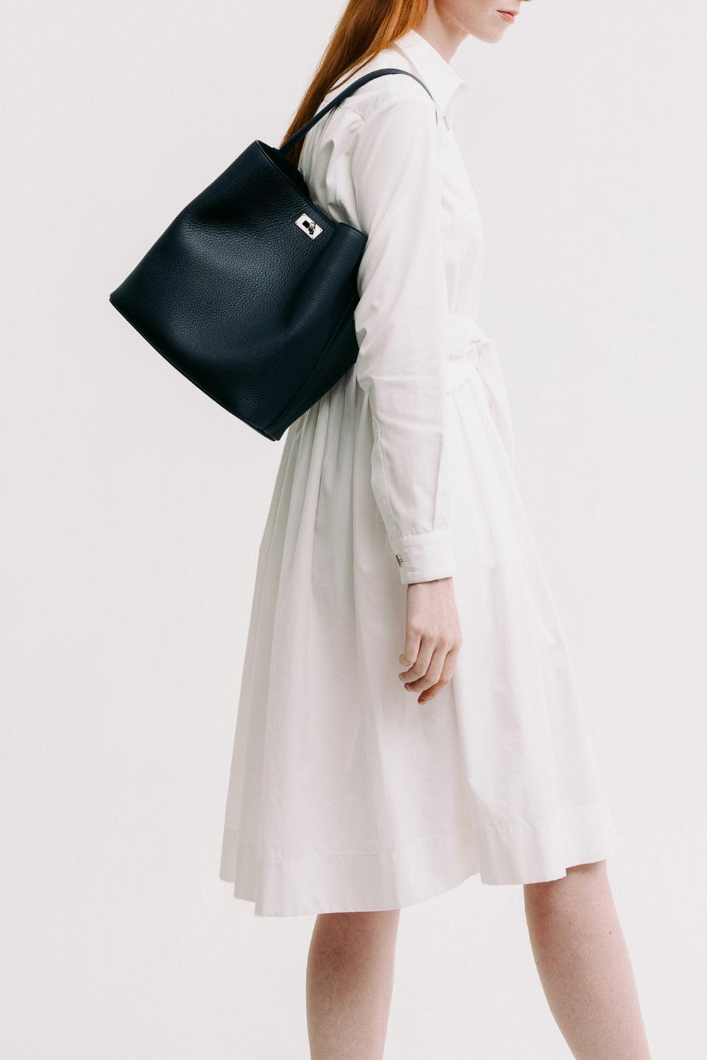 Odeon PM Bucket Bag - Eclipse-BLUE-HANDBAGTOP HANDLE-MICHINO