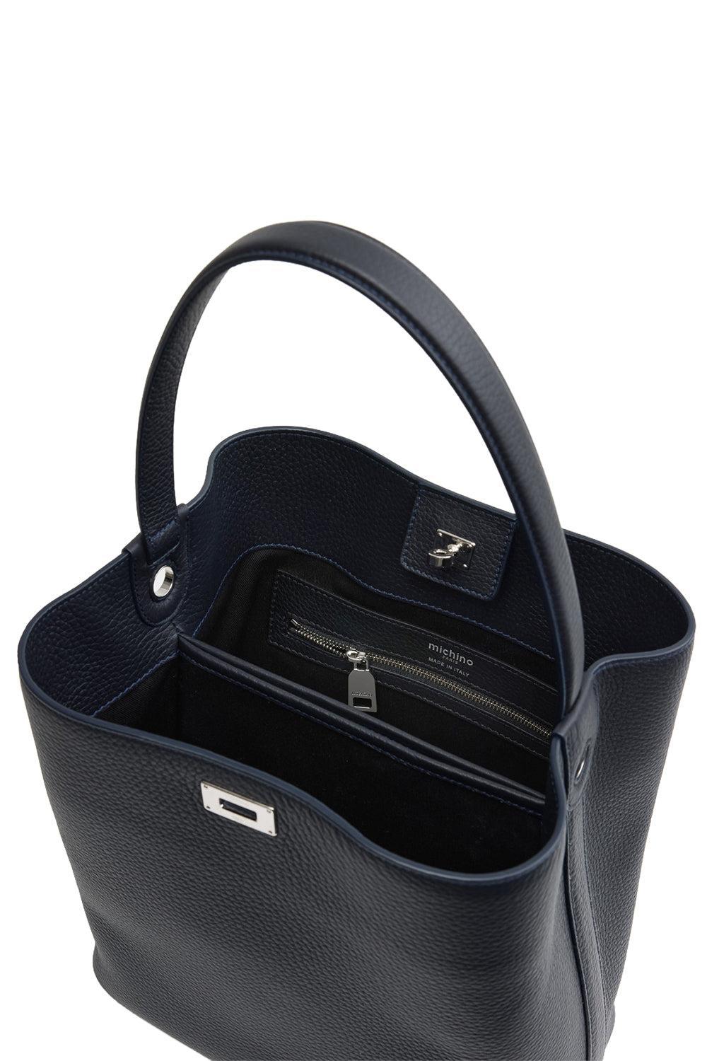 Odeon PM Bucket Bag - Eclipse-BLUE-HANDBAGTOP HANDLE-MICHINO
