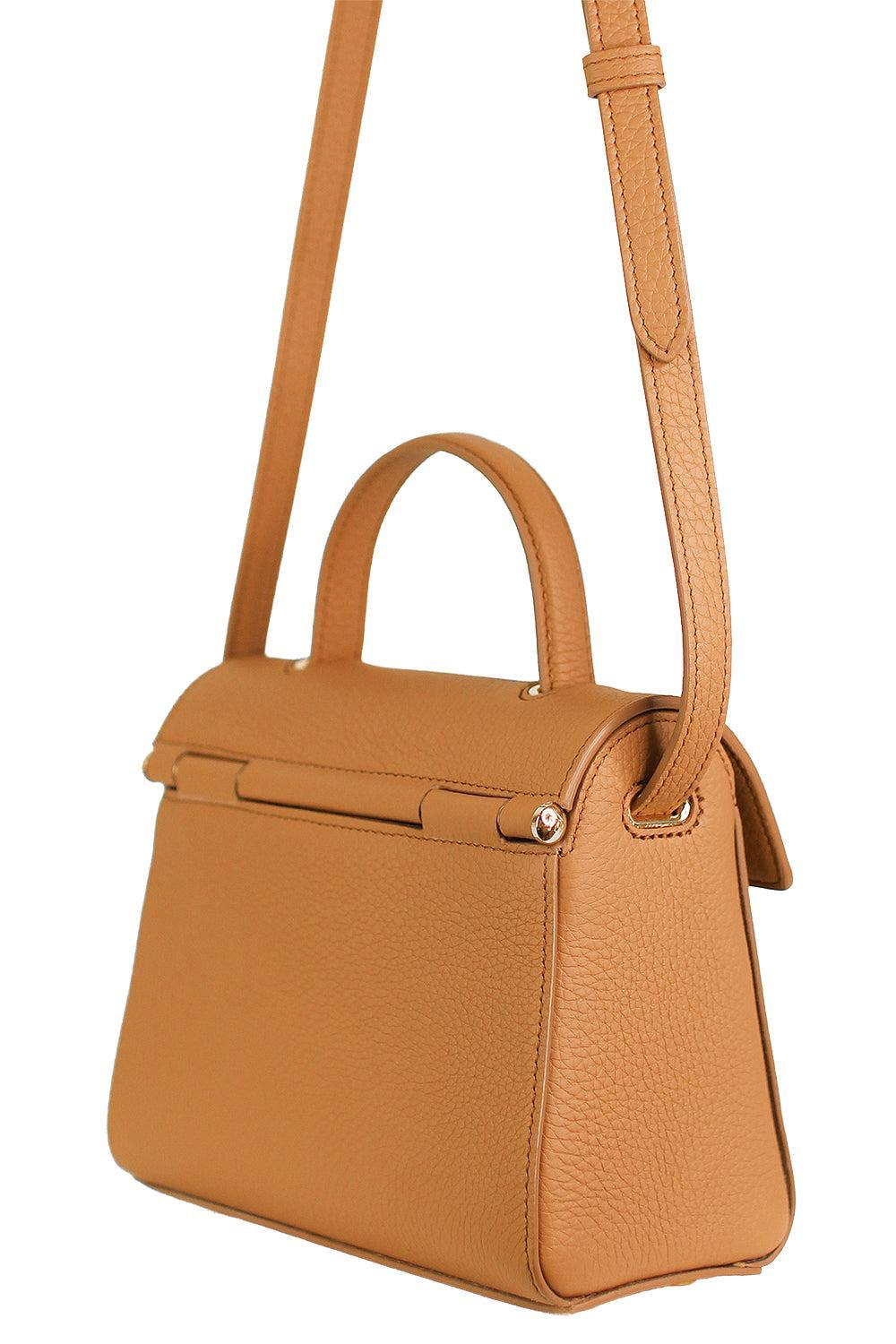 Palais Royal Mini Bag - Camel-BROWN-HANDBAGTOP HANDLE-MICHINO