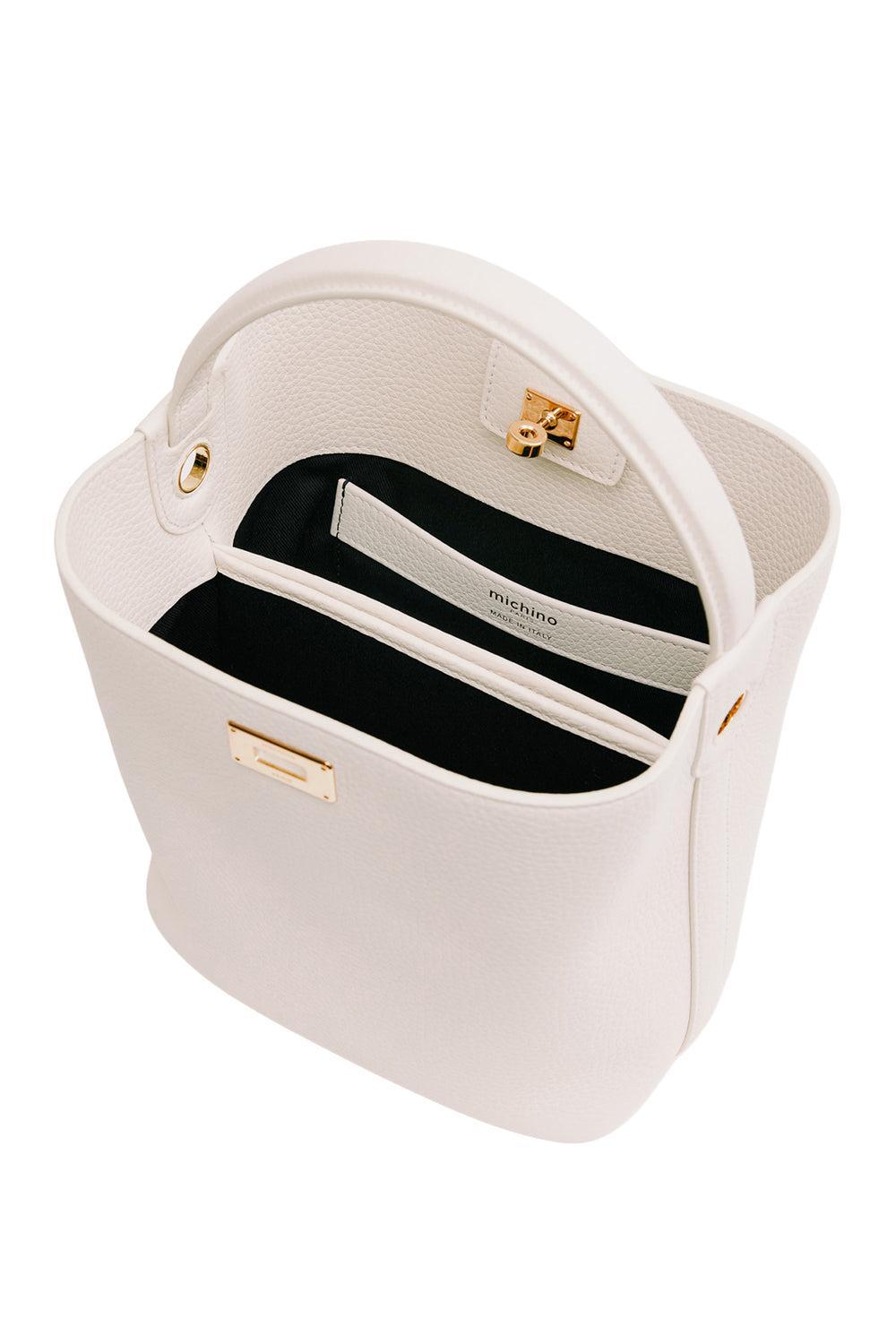 Odeon Mini Bag - Craie Gold-CREAM-HANDBAGTOP HANDLE-MICHINO