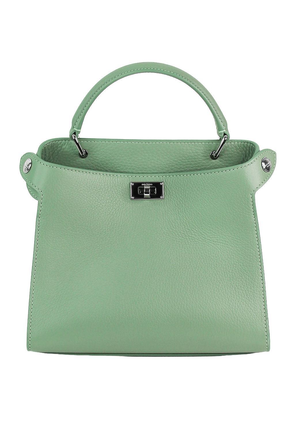 Lutece Mini Bag - Green-GREEN-HANDBAGTOP HANDLE-MICHINO