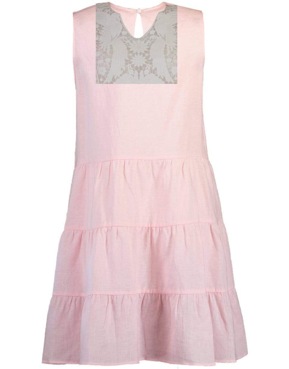 MIGUELINA-Luce Crocheted Linen Dress-