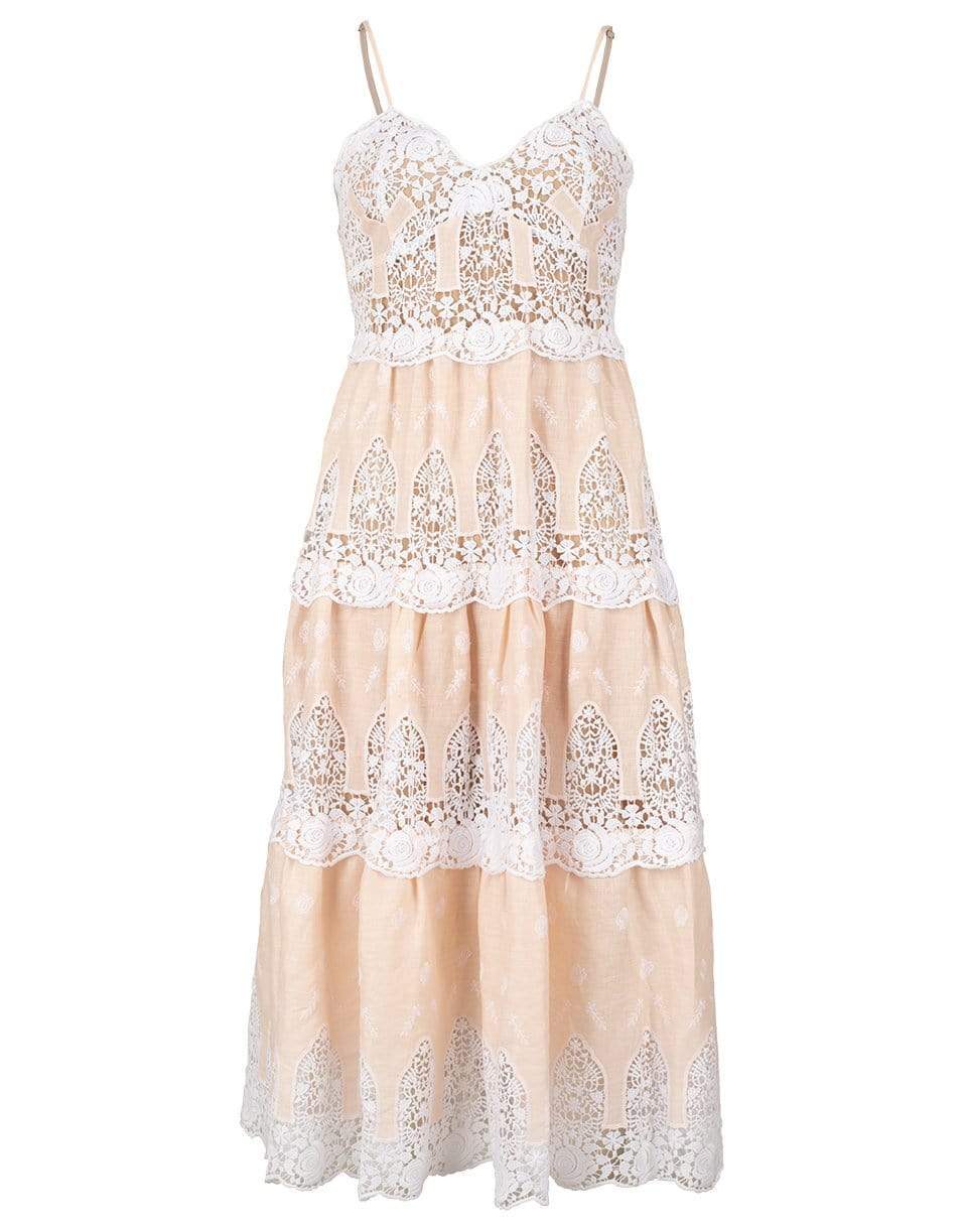 MIGUELINA-Lotte Honey Glow Linen Dress-