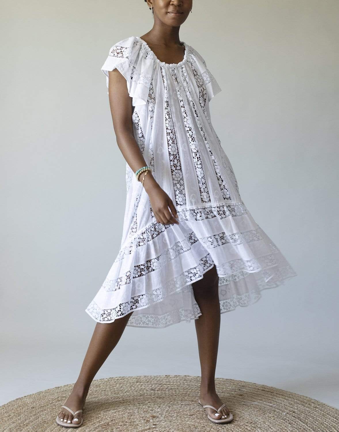 MIGUELINA-Danica Embroidered Coverup Dress-