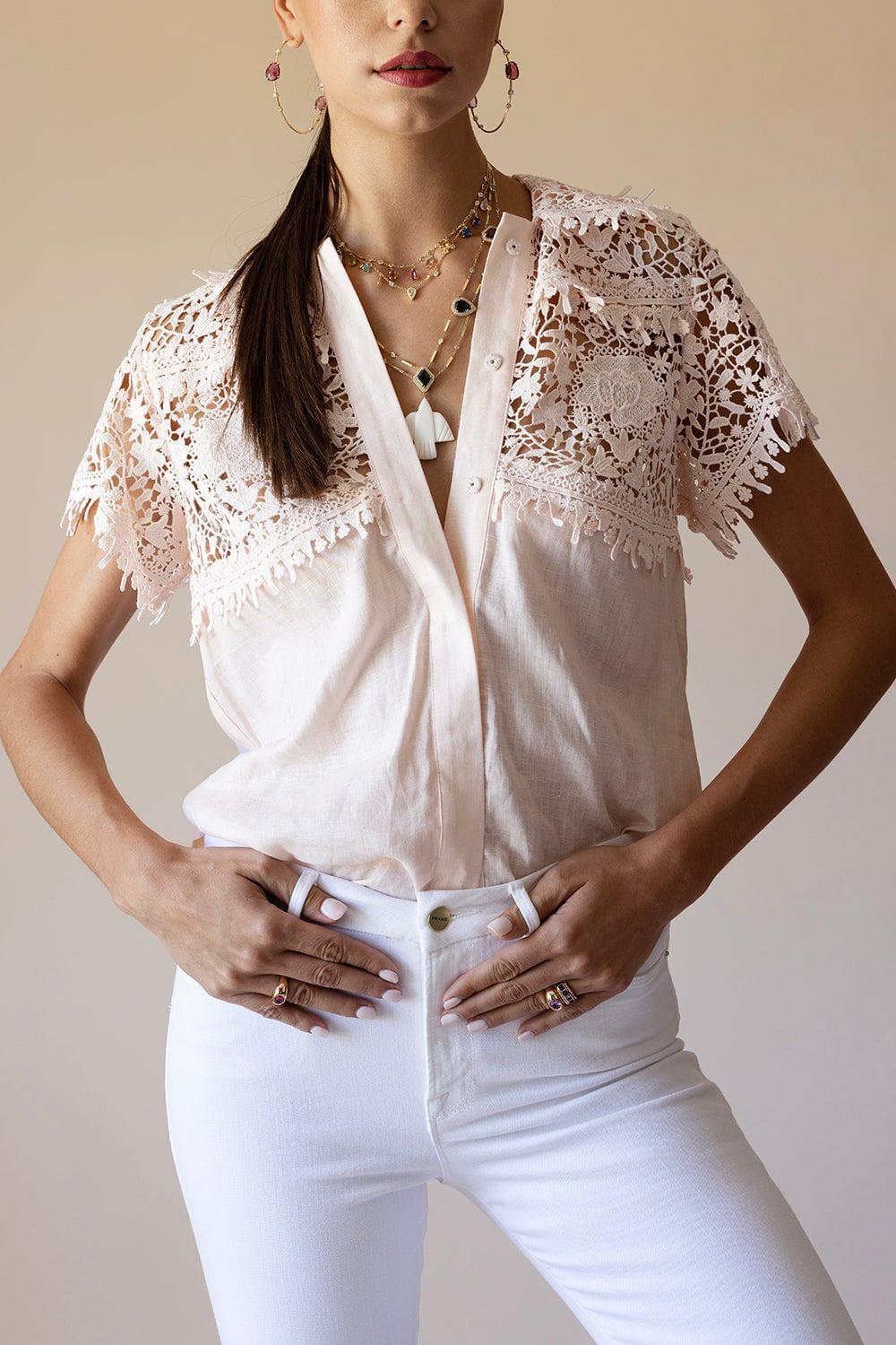 MIGUELINA-Pauline Top - Tea Rose-