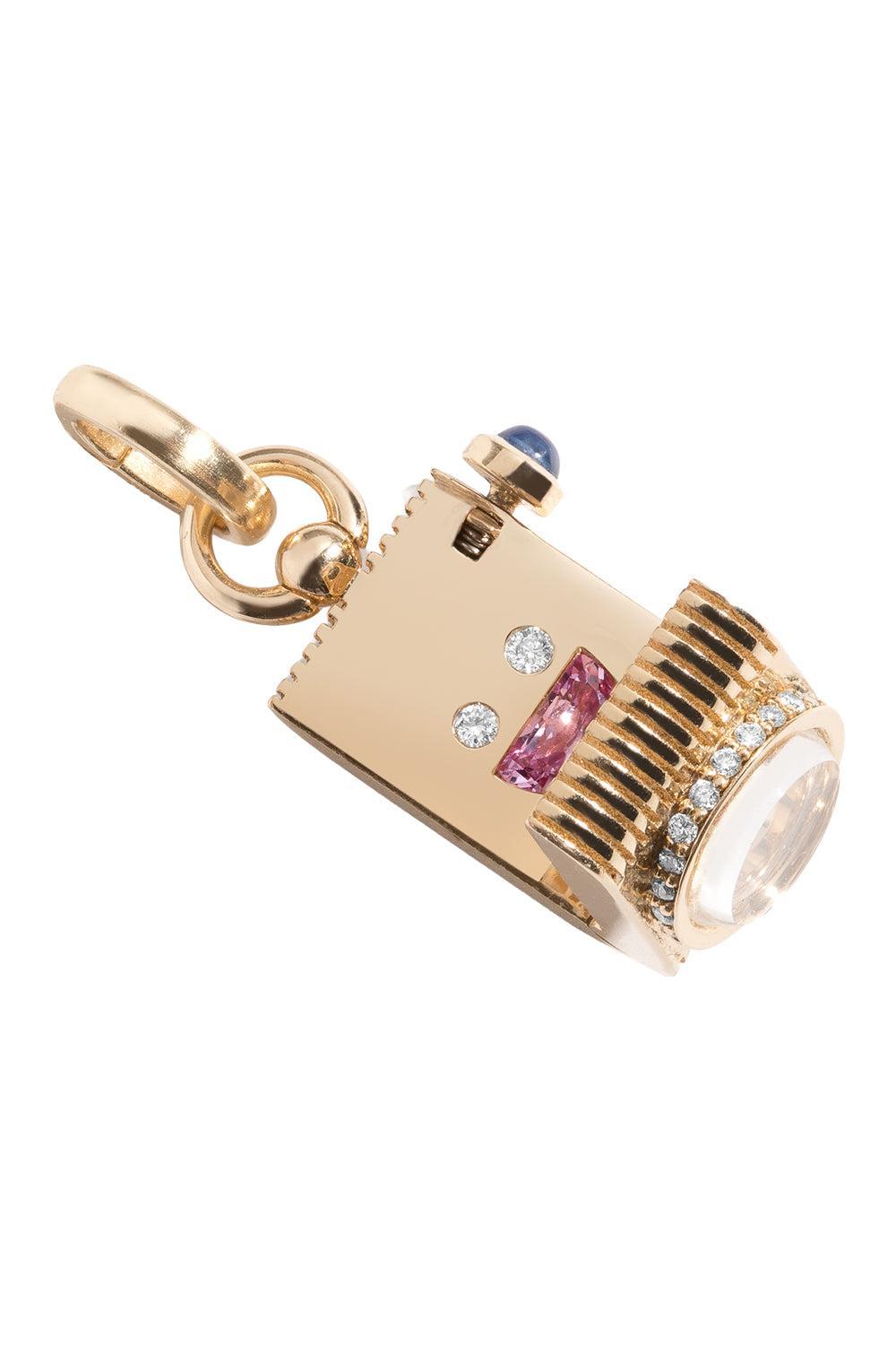 Memory Camera Locket Pendnat-YELLOW GOLD-JEWELRYFINE JEWELPENDANT-MINED AND FOUND