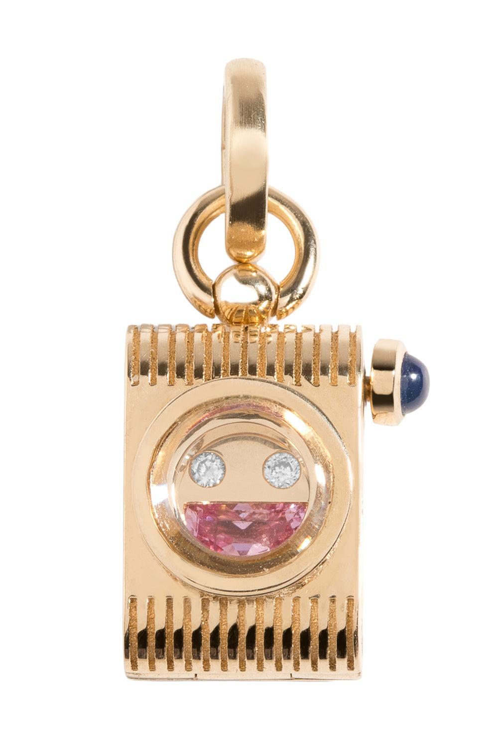 Memory Camera Locket Pendnat-YELLOW GOLD-JEWELRYFINE JEWELPENDANT-MINED AND FOUND