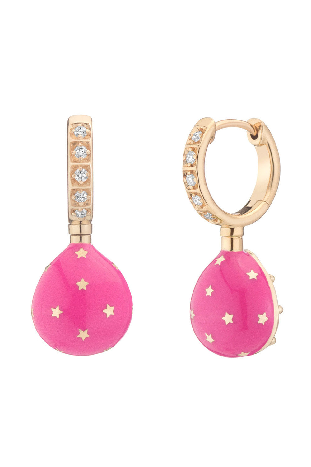 Tourmaline Pink Alter Ego Earrings-YELLOW GOLD-JEWELRYFINE JEWELEARRING-MINED + FOUND