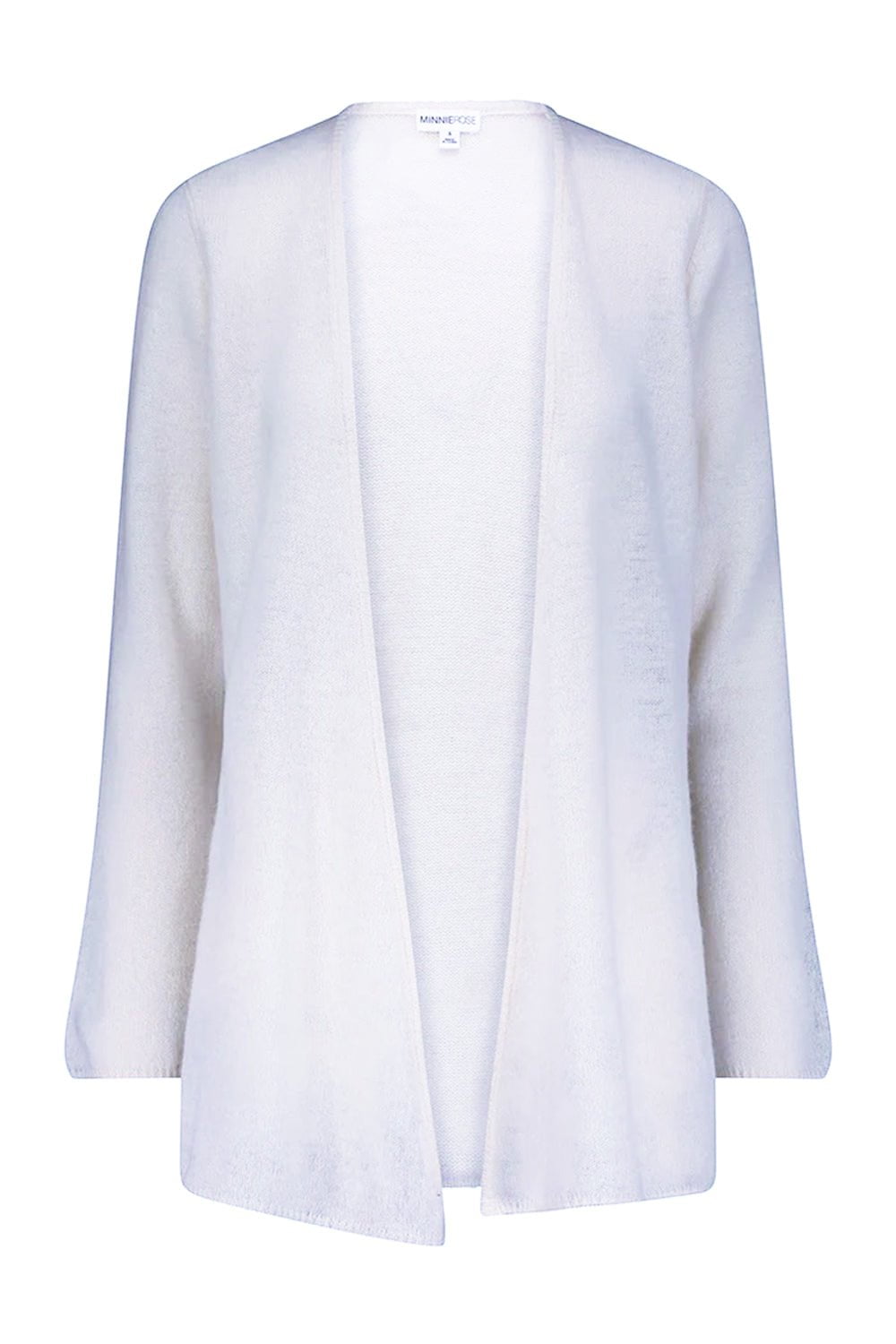 MINNIE ROSE-Classic Cardigan - White-