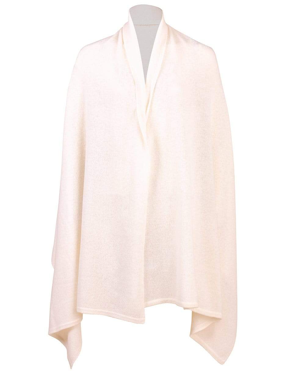 MINNIE ROSE-Cashmere Blankie Wrap-WHITE