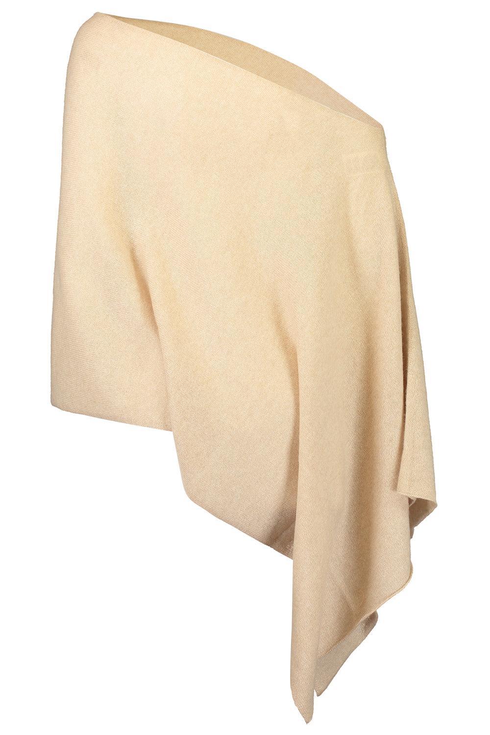 Ruana Cashmere Poncho Cape - Brown Sugar-BROWN SUGAR-O/S-CLOTHINGTOPPONCHO-MINNIE ROSE
