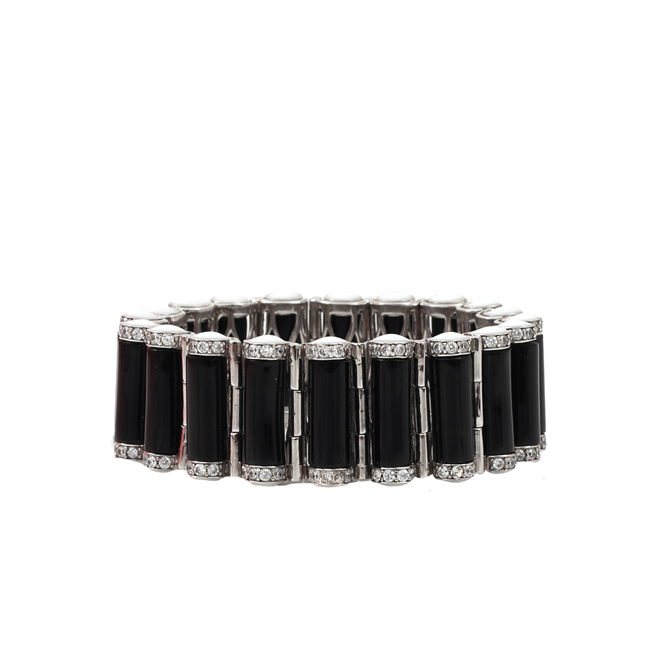MIRIAM SALAT-Small Tribal Rod Bracelet-BLACK