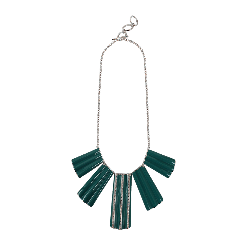 MIRIAM SALAT-Block Jade Necklace-SILVER