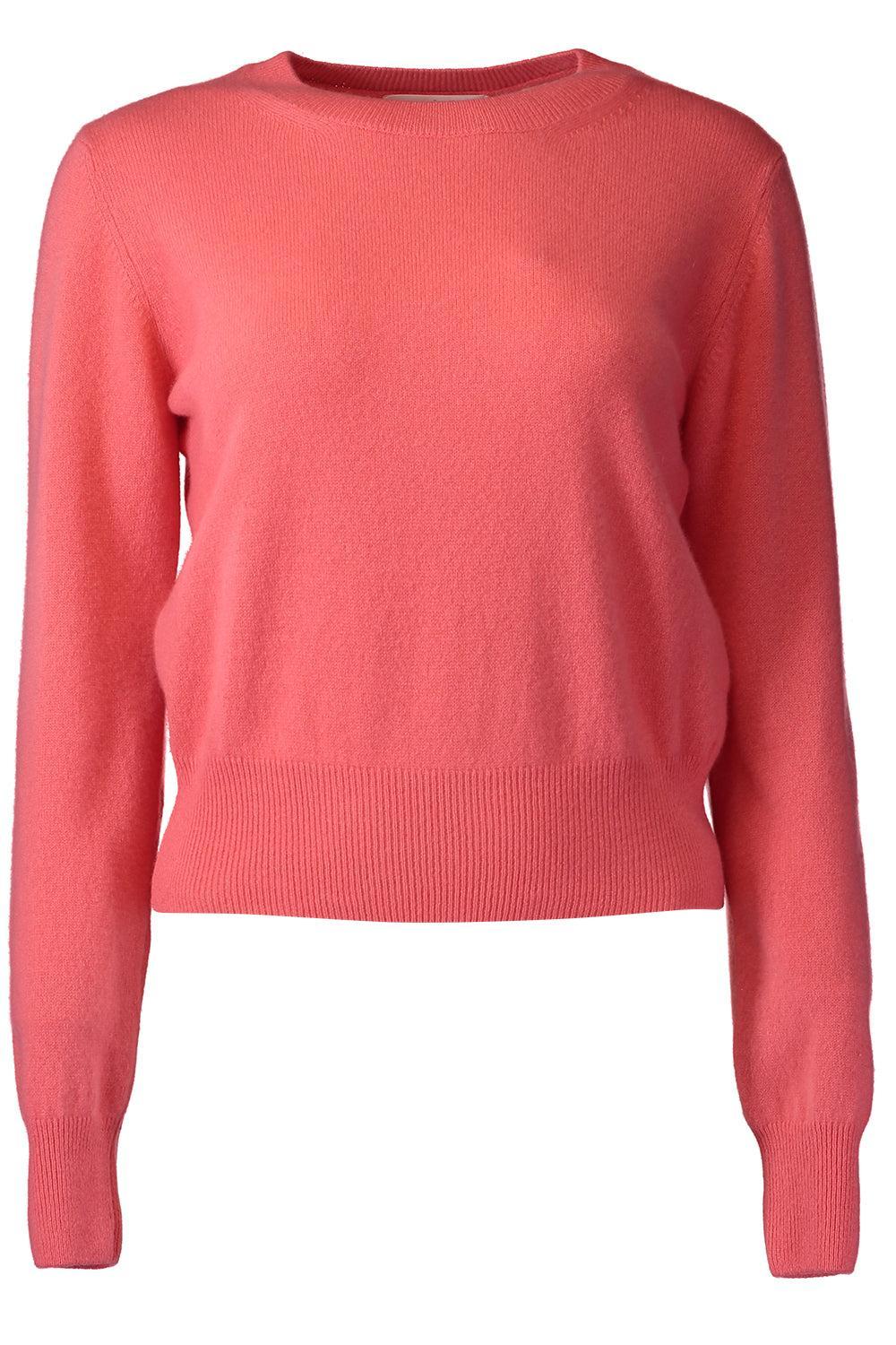 The Cashmere Pullover - Coral-PINK-XS-CLOTHINGTOPKNITS-MISH