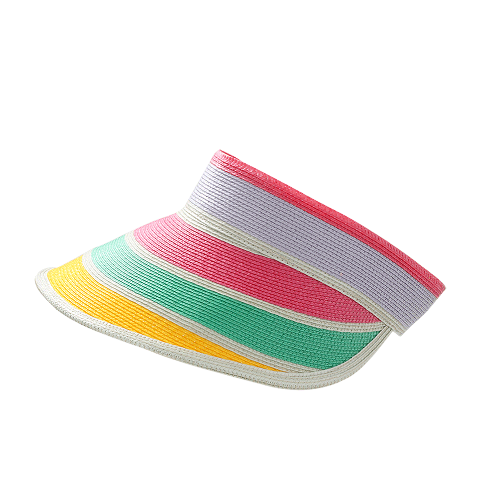 MISSONI-Woven Visor-PNK/YLLW