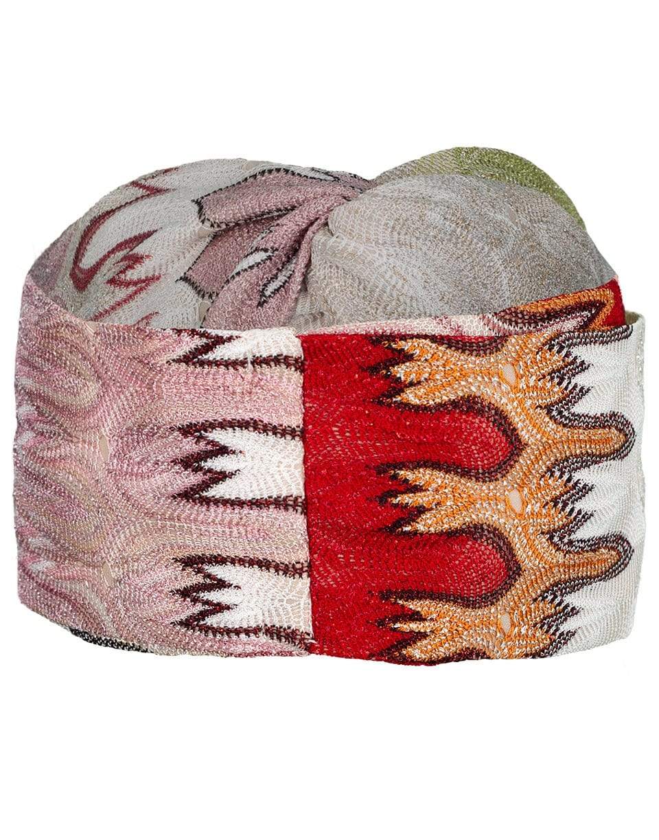 MISSONI-Missoni Print Headband-WHT/PNK