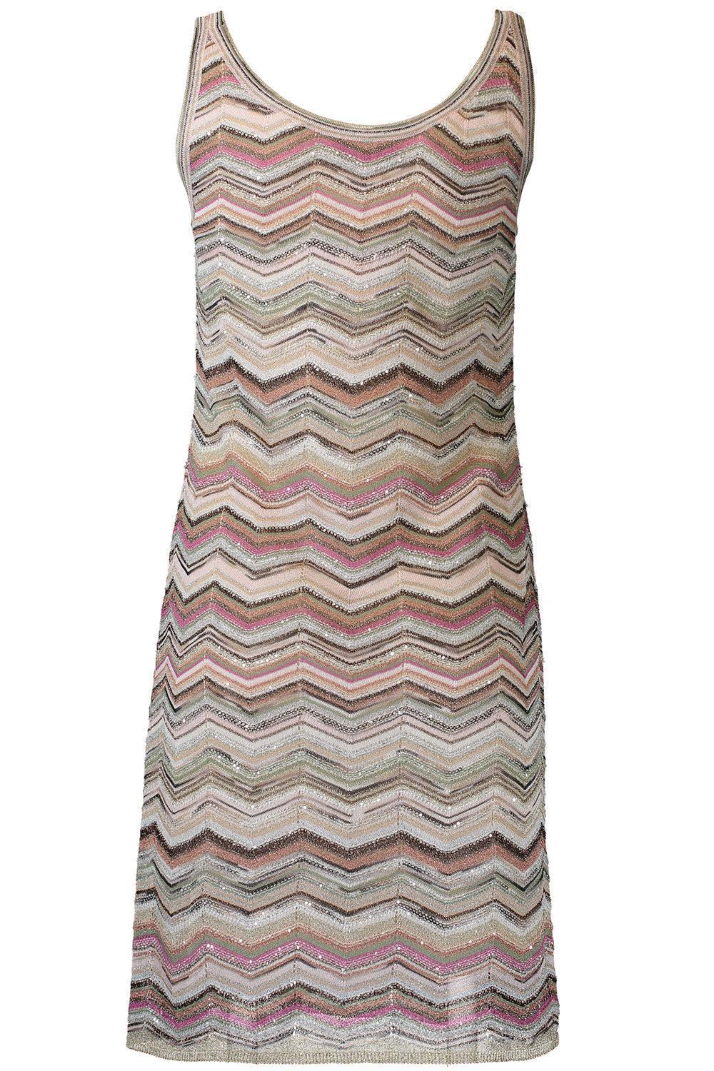 Sleeveless Short Dress - Multicolor Light-GEOMETRC-38-CLOTHINGDRESSCASUAL-MISSONI