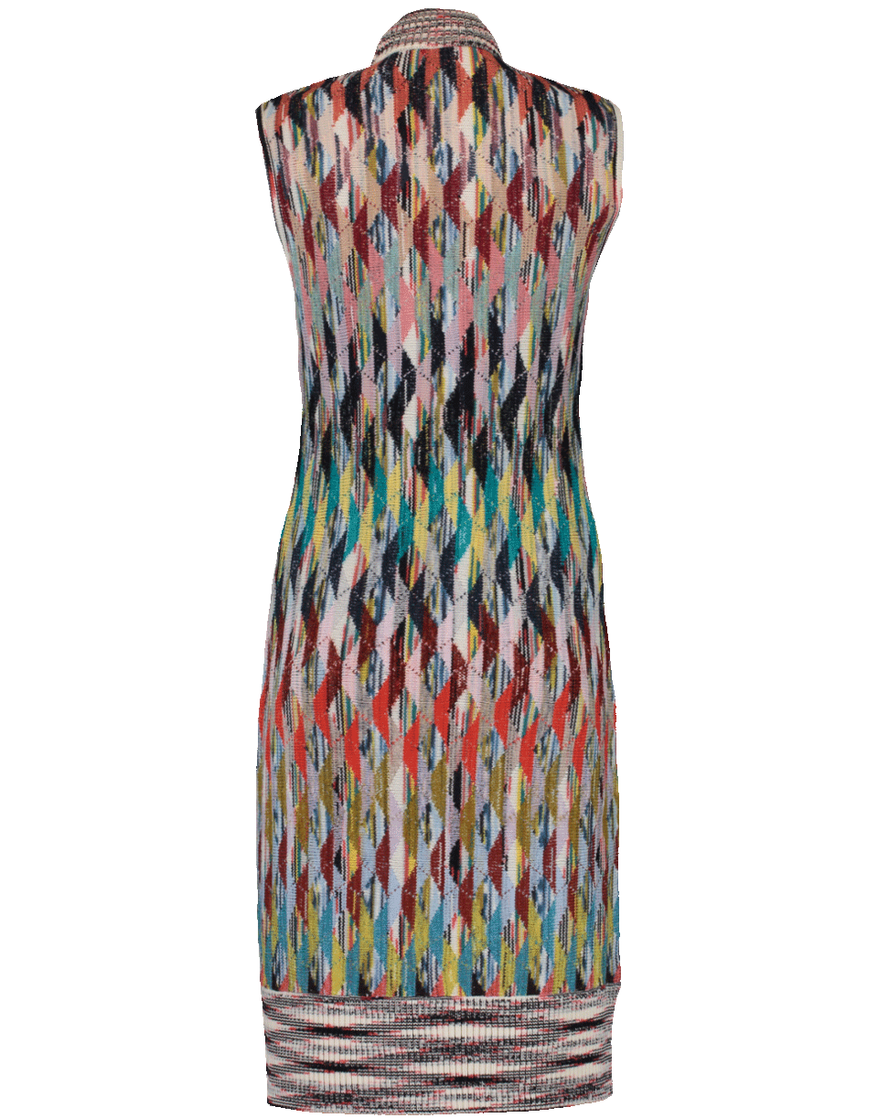 MISSONI-Turtleneck Fitted Dress-