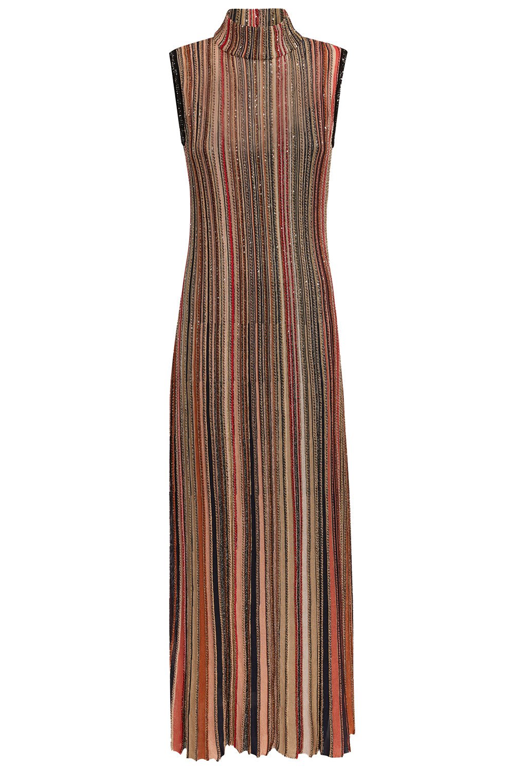 MISSONI-Vertical Striped Long Dress-