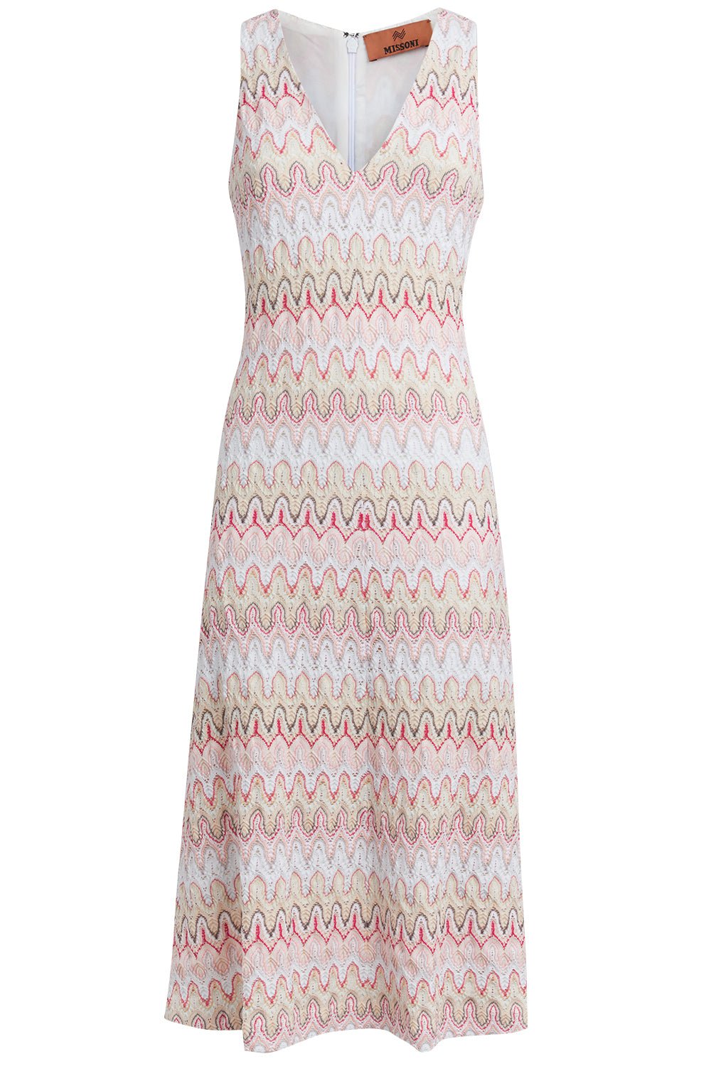 MISSONI-V-Neck Sleeveless Dress-