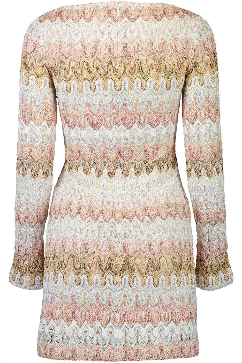 MISSONI-Long Sleeve Short Dress-
