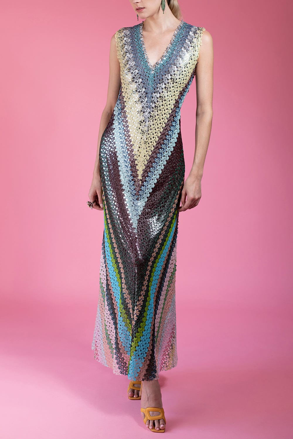 MISSONI-Sleeveless Long Dress-