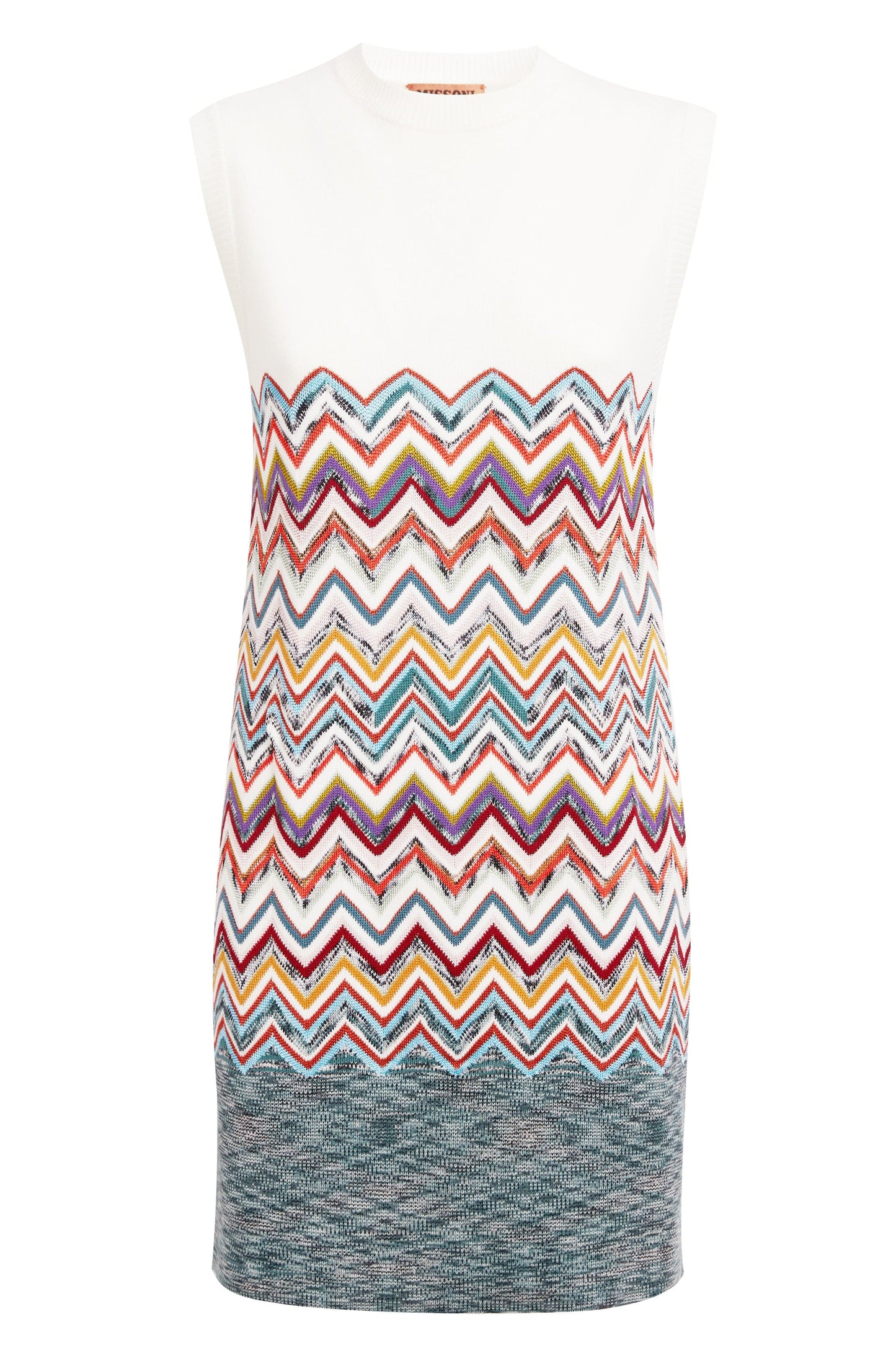 MISSONI-Sleeveless Turtleneck Top-