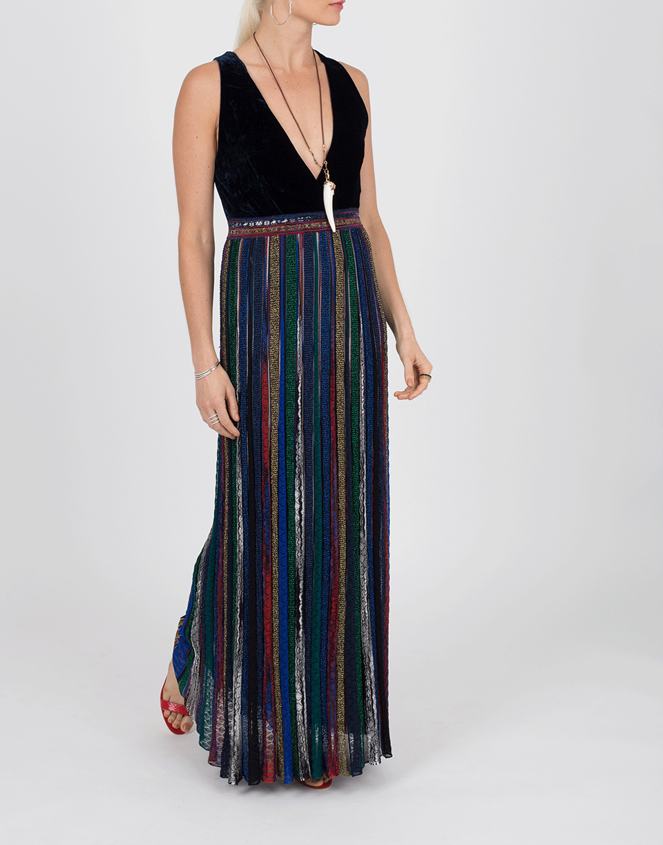 MISSONI-Velvet Top Gown-NAVY