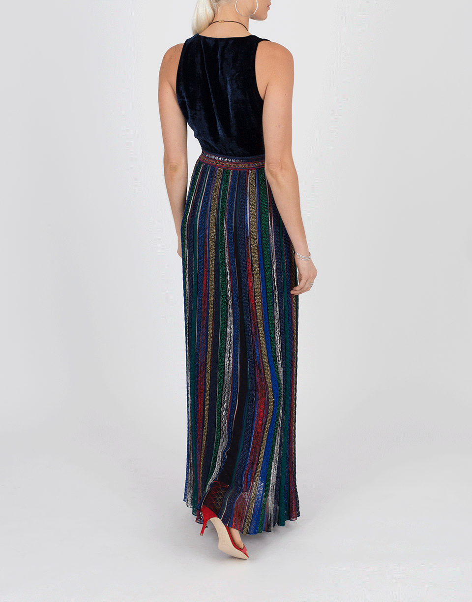 MISSONI-Velvet Top Gown-NAVY