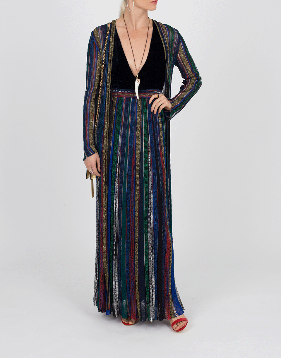 MISSONI-Velvet Top Gown-NAVY