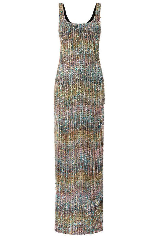 Sleeveless Chevron Maxi Dress-MULTI-40-CLOTHINGDRESSGOWN-MISSONI