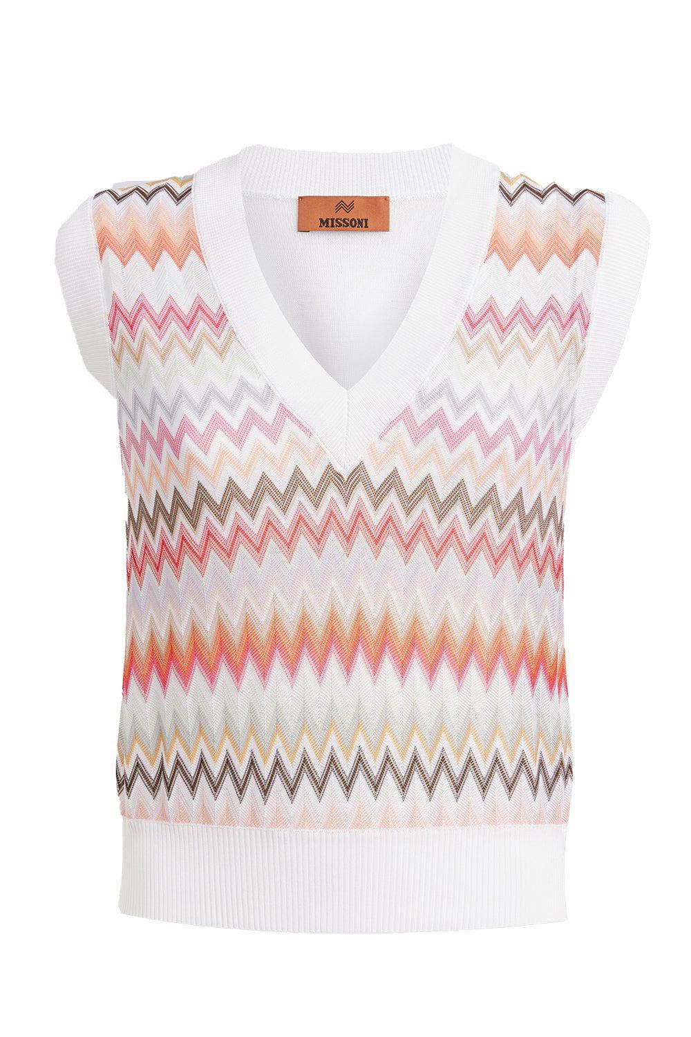 MISSONI-Zig Zag Gilet-