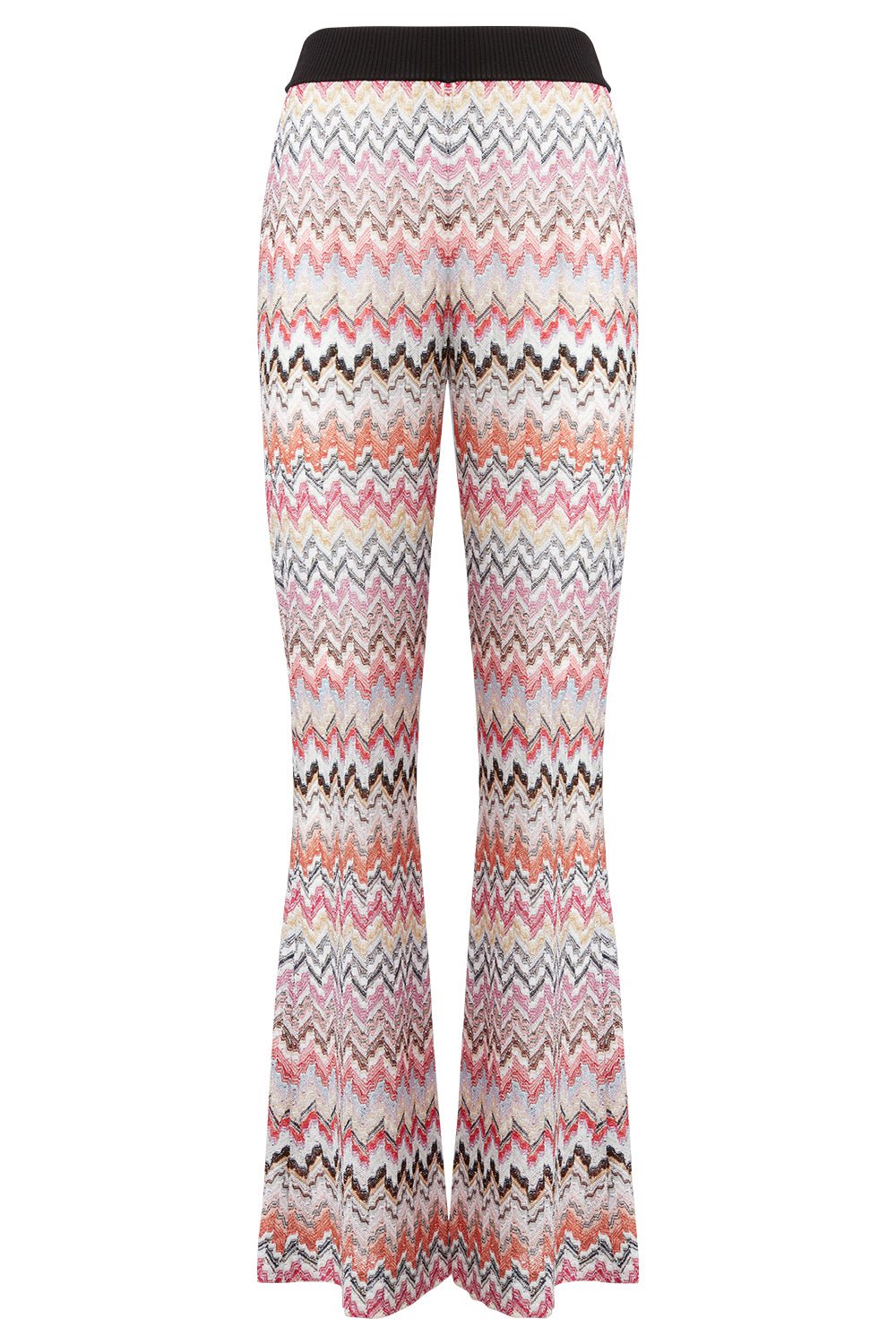 Knit Flare Trouser - Pink White CLOTHINGPANTCASUAL MISSONI   